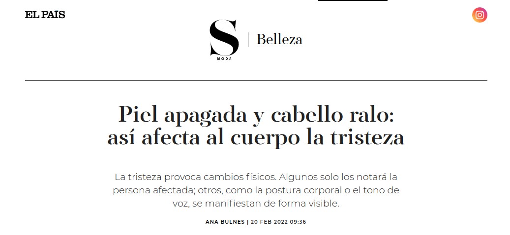 Piel apagado y cabello raido el pais
