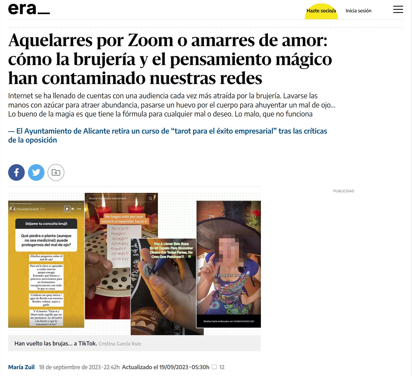 Brujería y pensamiento mágico peligros