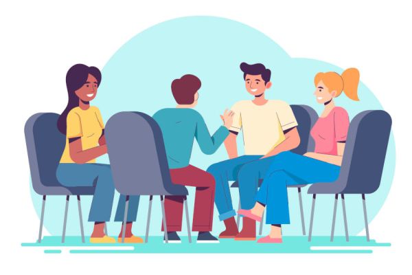 Grupo de personas hablando