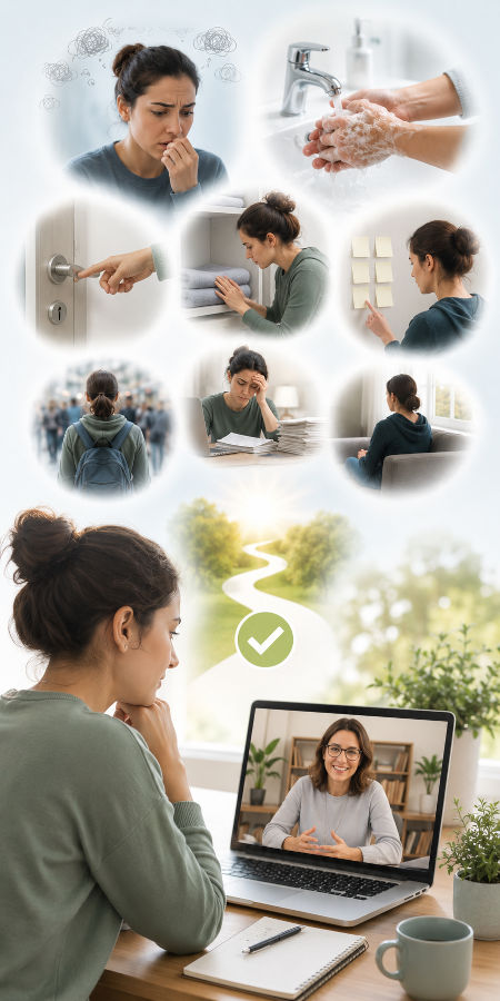 Terapia online para solucionar problemas del TOC